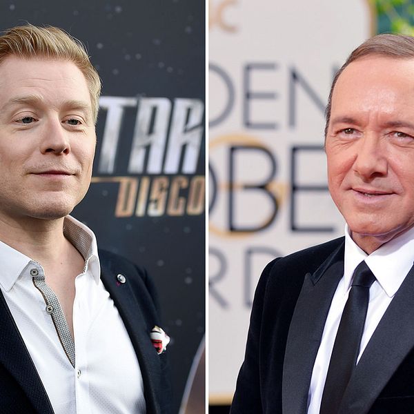 Skådespelarna Anthony Rapp och Kevin Spacey.