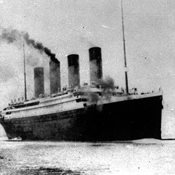 Titanic lämnade Southampton i april 1912, för sin första färd.
