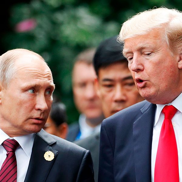Vladimir Putin och Donald Trump har träffats förut – här i samtal under Apec-mötet i november 2017.