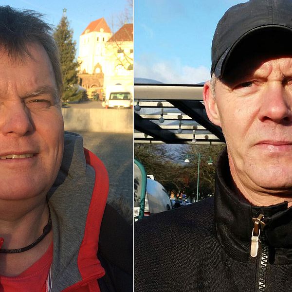 Bosse Johansson och Mikael Hultman har olika bilder av Ronneby.