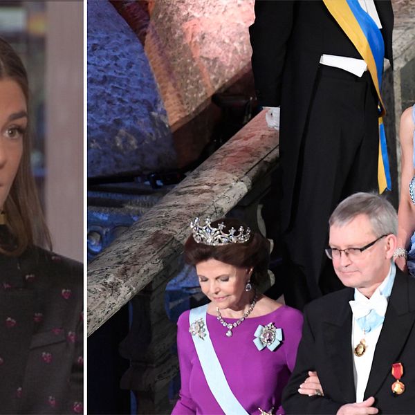 Linn Eklund och drottningen och kronprinsessan