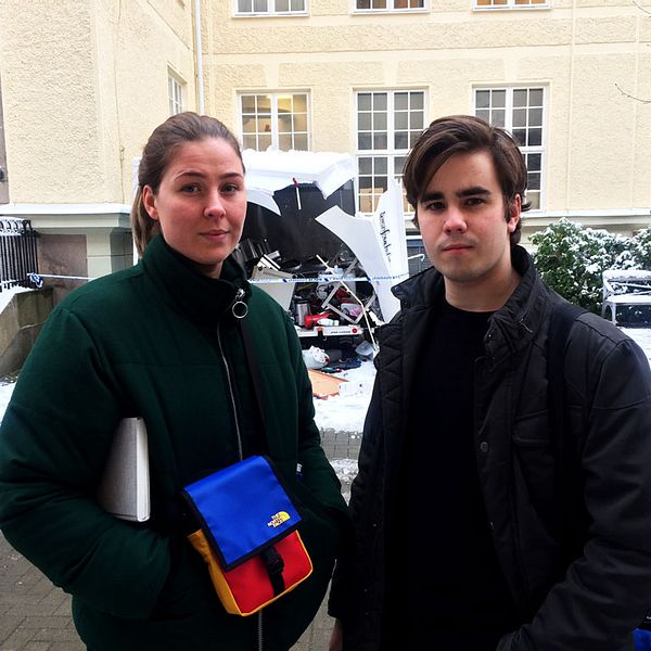 Niki Stampe och Axel Skogsberg befann sig nära då en så kallad foodtruck exploderade.