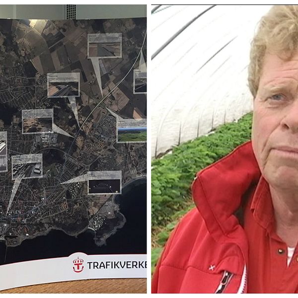 Kenneth Andersson, vd Vareborgs bärodling vill inte att Trafikverket gör intrång på deras granodlingar.