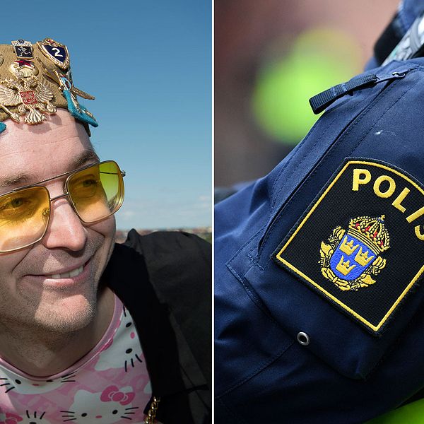 Polisen gjorde ingripanden mot 20 personer i publiken under Frej Larssons rättegångsfest.