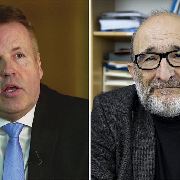Till vänster domaren Lennart Strinäs. Till höger kriminologen Jerzy Sarnecki.