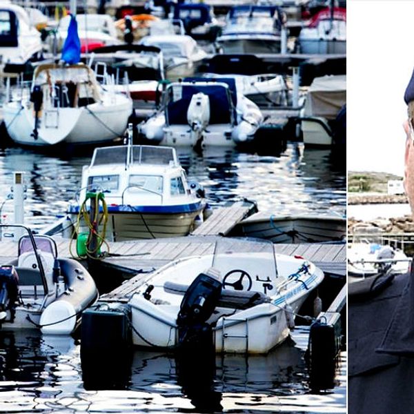 Polisen varnar för båtstöldliga i Väst.Till höger Thomas Andersson, samordnare för polisens båtsamverkan.