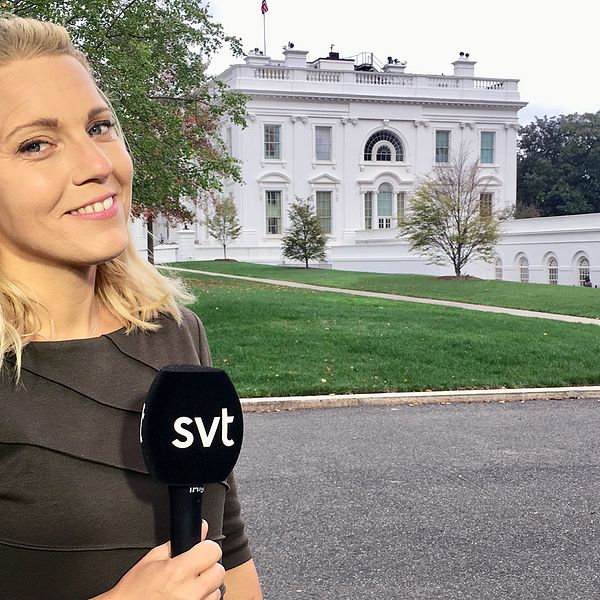 ”Jag började gapskratta” säger Carina Bergfeldt, som prisas bland annat för sitt arbete som USA-korrespondent för SVT Nyheter.