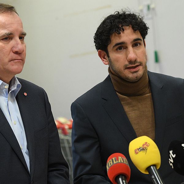 Stefan Löfven och Ardalan Shekarabi