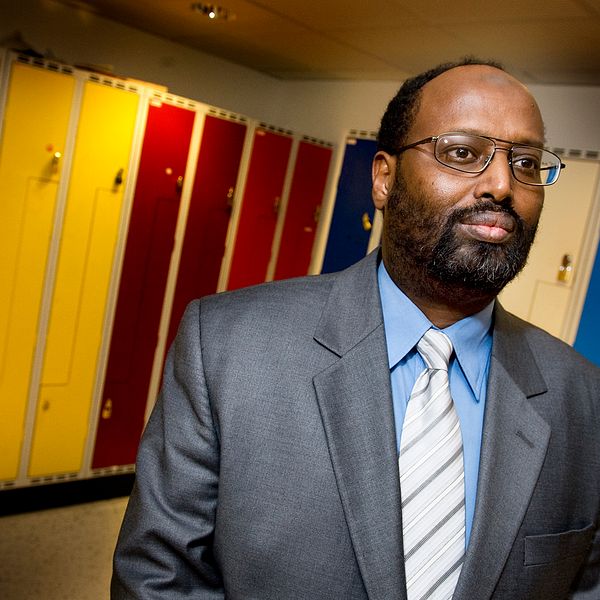Abdirizak Waberi, rektor för Rösmosseskolan i Angered, som vill starta en muslimsk friskola i Borås.