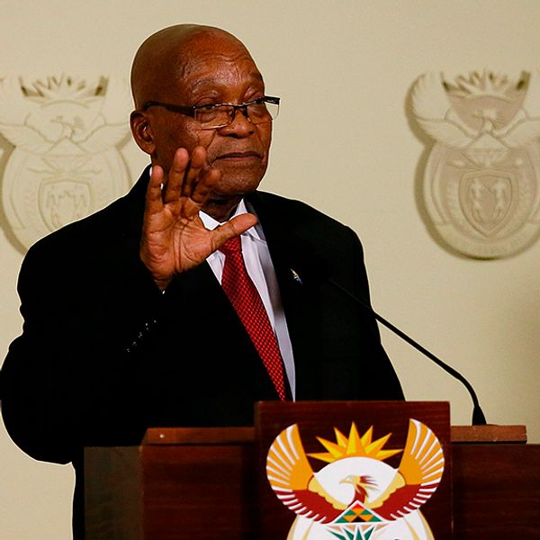 Sydafrikas president Jacob Zuma avgår
