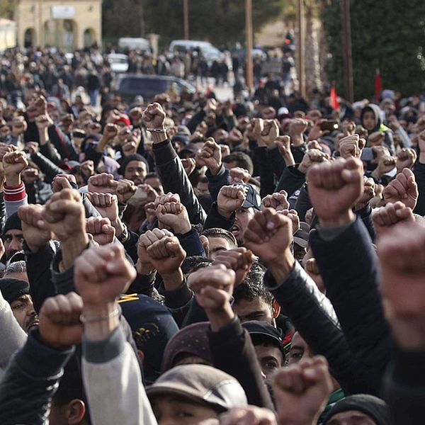 I Marocko har protester ägt rum för sociala reformer. I början av februari i år demonstrerade människor i staden Jerada sedan gruvarbetare dött under arbete i en gruva.