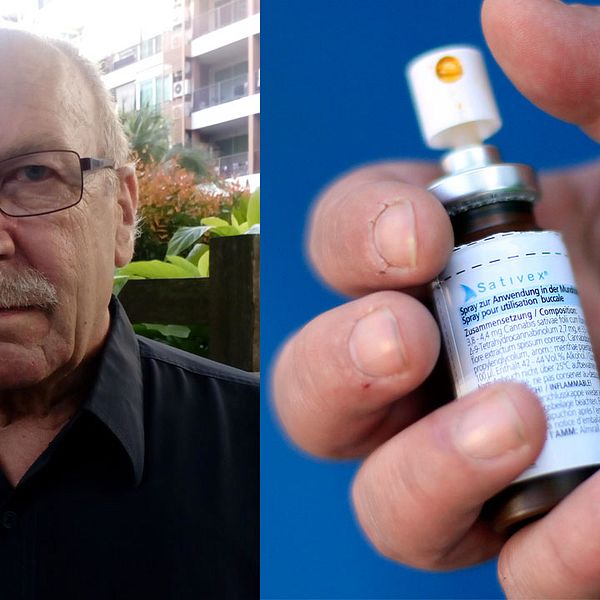Sixten Arozenius, överläkare, har skrivit ut Sativex som är det enda godkända svenska läkemedlet gjort av medicinsk cannabis.