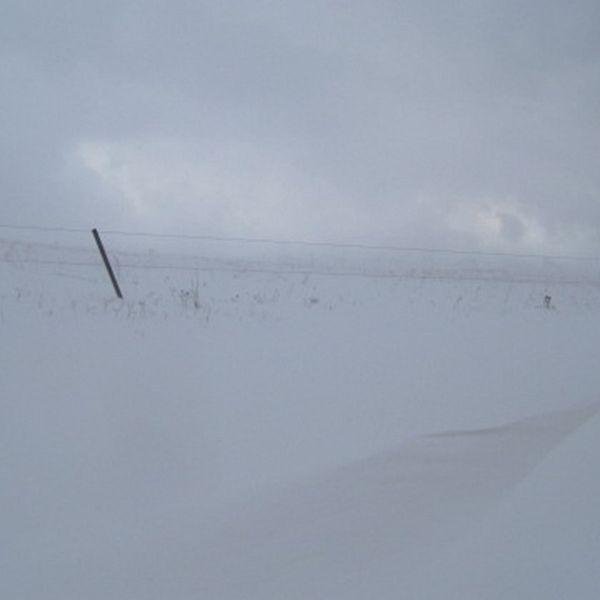 Snöoväder på Österlen onsdagen den 28 februari 2018.