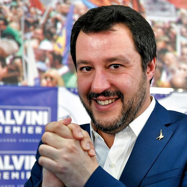 Matteo Salvini, det italienska främlingsfientliga Legas partiledare.