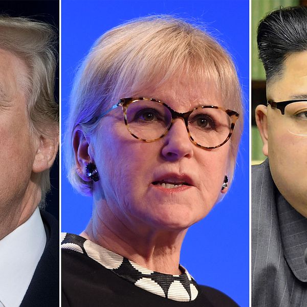 Donald Trump, Margot Wallström och Kim Jong-Un.