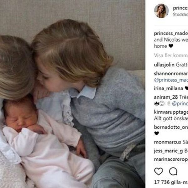 Nya prinsessan ska heta Adrienne Josephine Alice