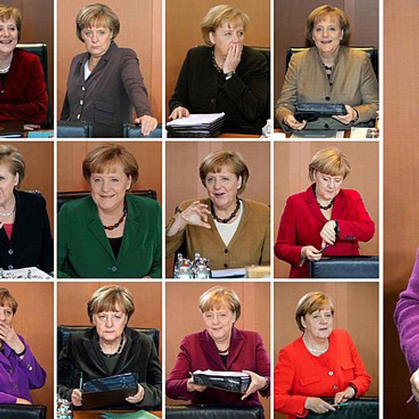 Angela Merkel går in på sin fjärde mandatperiod som förbundskansler. Bilderna visar henne från 2005 fram till 2018.