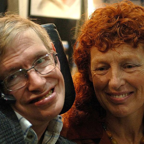 Stephen Hawking och hans fru Elaine i oktober 2005.