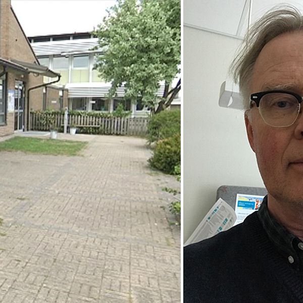 Kollage: Osbecksgymnasiet/Porträttbild på Peter Henninger