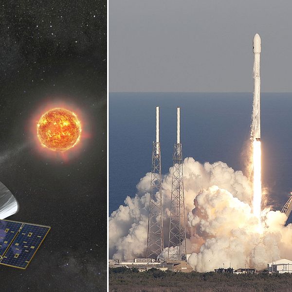 Uppskjutningen av Falcon 9 och rymdteleskopet TESS.