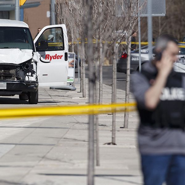 Bilen som användes vid attacken.