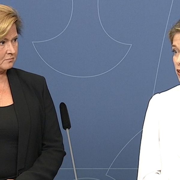 Maria Hemström-Hemmingsson (till vänster) tar över som tillförordnad generaldirektör.