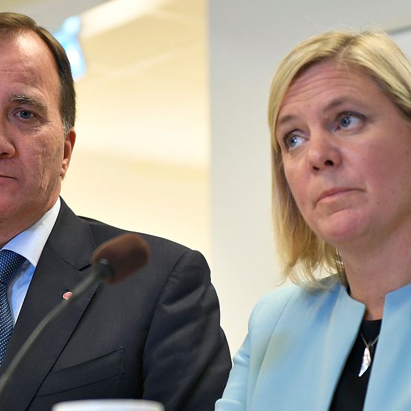 Statsminister Stefan Löfven (S) och finansminister Magdalena Andersson (S).