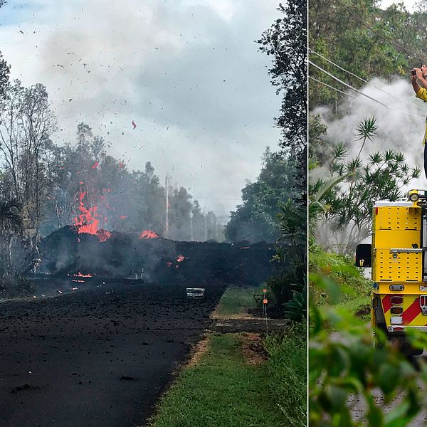 Vulkanen Kilauea har regelbundet fått mindre utbrott i mer än tre årtionden. Lavaströmmar från vulkanen har täckt ett stort område.