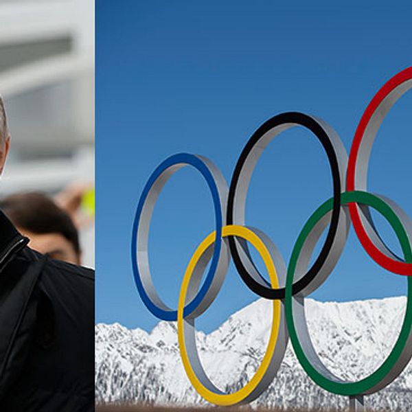Putin och de olympiska ringarna.