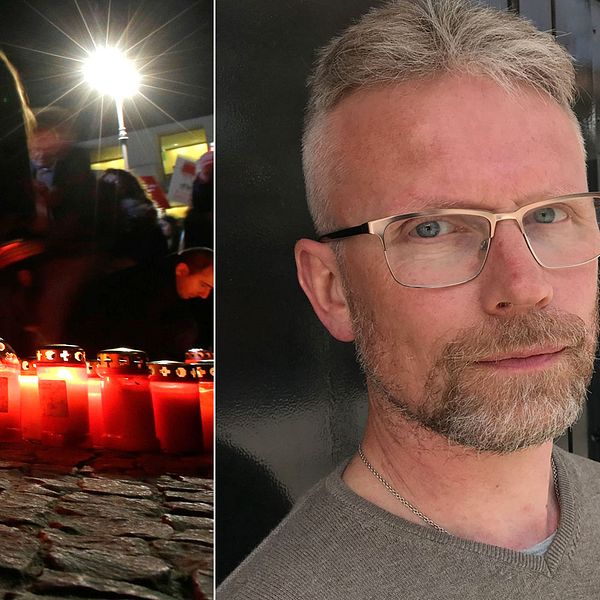 En demonstration till minnne av folkmordet/Tomas Karlsson, ledarskribent på Länstidningen.