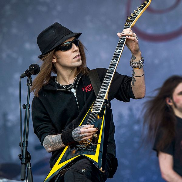 Alexi Laiho från finska metalbandet Children of Bodom.