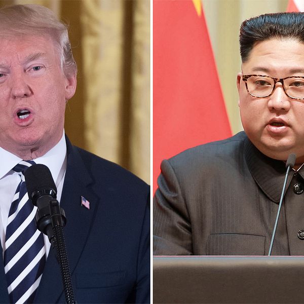 USA:S president Donald Trump och Nordkoreas ledare Kim Jong-un.