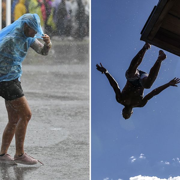 I helgen kan det bli både regn och solsken.