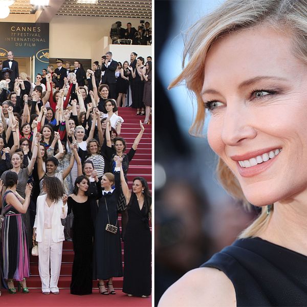 82 kvinnliga filmmakare på trappan i Cannes och Cate Blanchett.
