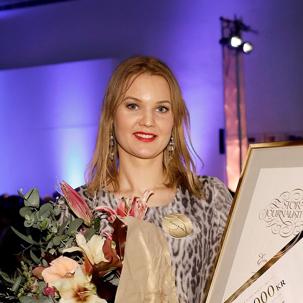 Emma Frans har bland annat tilldelats priset årets röst när Stora journalistpriset delades ut 2017, nu är hon klar för SVT Nyheter.