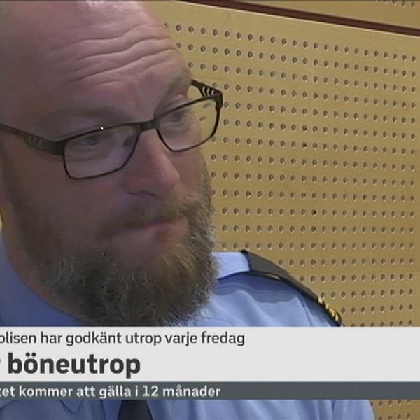 Polisens gruppchef Magnus Rothoff mötte starka reaktioner efter beslutet att säga ja till böneutrop i Växjö förra veckan.