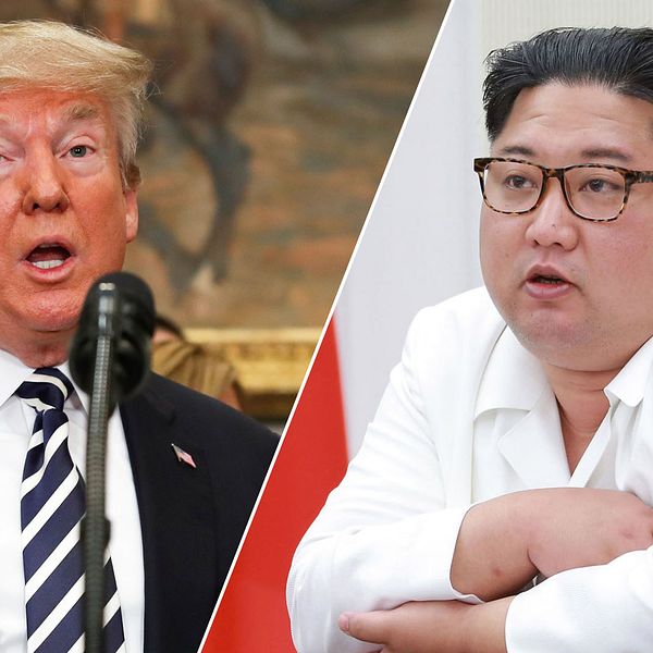 USA:s president Donald Trump och Nordkoreas ledare Kim Jon-Un.