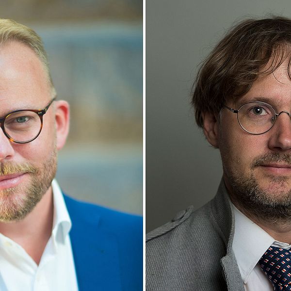 Olov Lavesson (M) och Niclas Malmberg (MP).