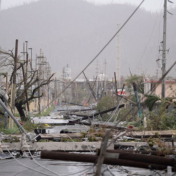 Orkanen Maria orsakade stor förödelse i Puerto Rico, och kan ha kostat över 4 600 människor livet. Bilden är från den 20 september 2017.