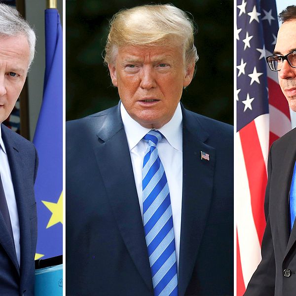 Frankrikes finansminister Bruno Le Maire och USA:s motsvarighet Steve Mnuchin möttes i Quebec, Kanada, en vecka före det stora G7-mötet där USA:s president Donald Trump väntas närvara