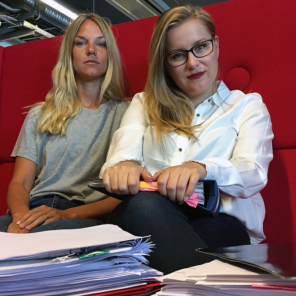 Natalie Medic och Johanna Jönsson på SVT Nyheter Helsingborg