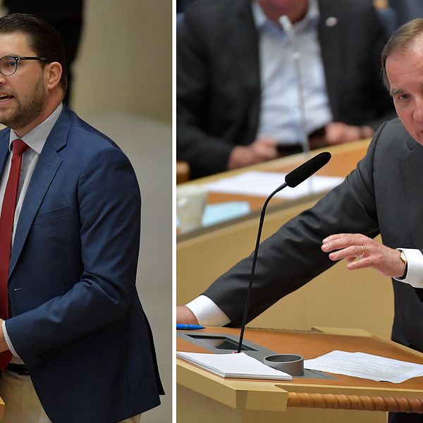 Jimmie Åkesson (SD) beskrev Stefan Löfven som en katastrof. Löfven kontrade med att be Åkesson googla ordet humanism