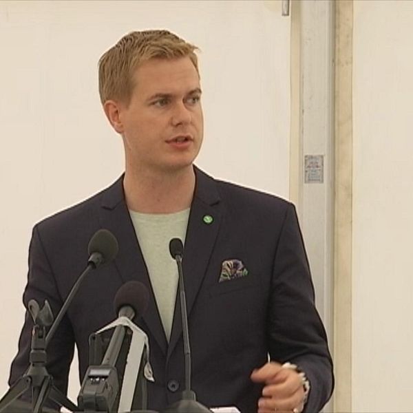 Miljöpartiets språkrör Gustav Fridolin.