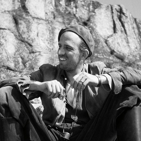 Ingmar Bergman under inspelningen av Sommaren med Monika.