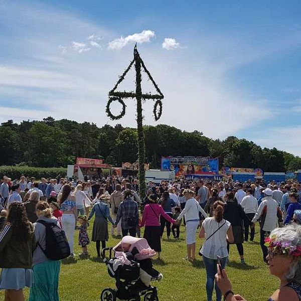 Midsommarfirande på Tjolöholm i Kungsbacka