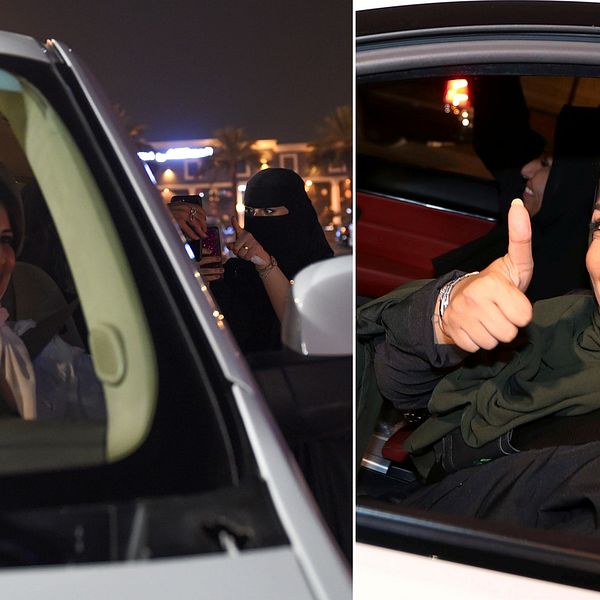 Kvinnliga bilförare i Saudiarabien.