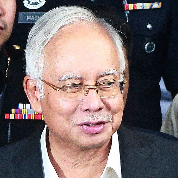 Malaysias tidigare premiärminister Najib Razak.