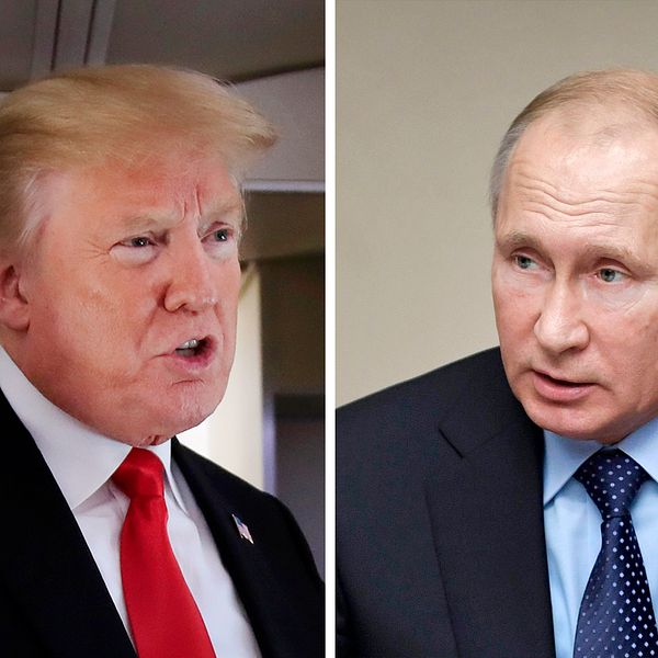 Donald Trump och Vladimir Putin möts i Helsingfors den 16 juli