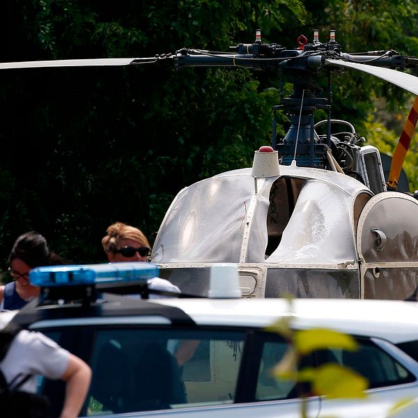 Helikoptern som förde Redoine Faïd från fängelset hittades senare utbränd.