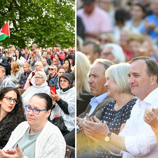 Regn för Sjöstedt och sol för Löfven – så slumpade sig vädret under Almedalen.